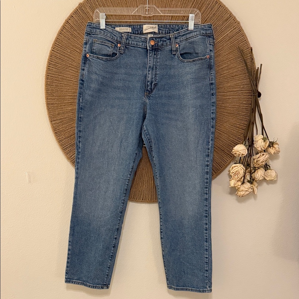 Universal Thread high rise slim straight Light Blue Ankle Jeans
